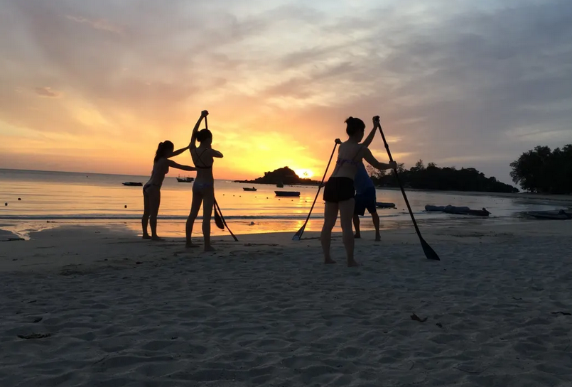 Koh Samui yoga paddle