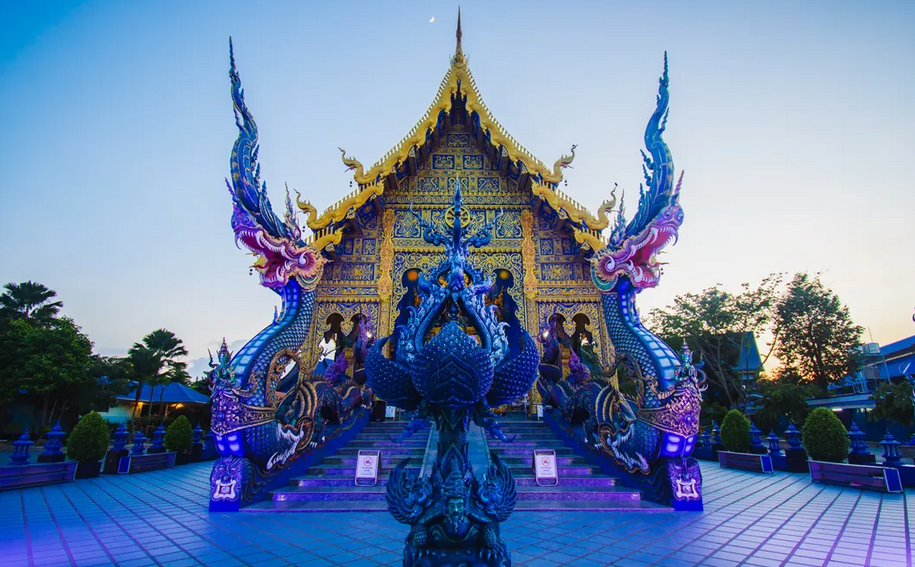 Chiang mai temple bleu