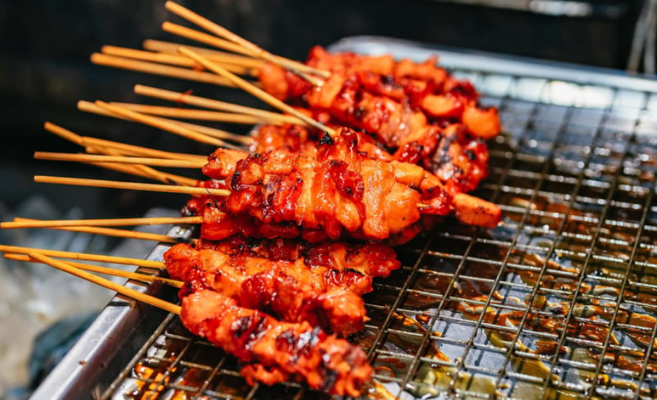 street food bangkok brochettes
